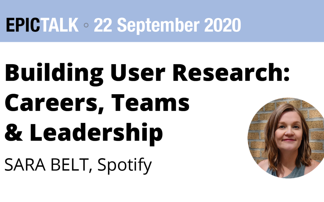 Building User Research: Careers, Teams, and Leadership