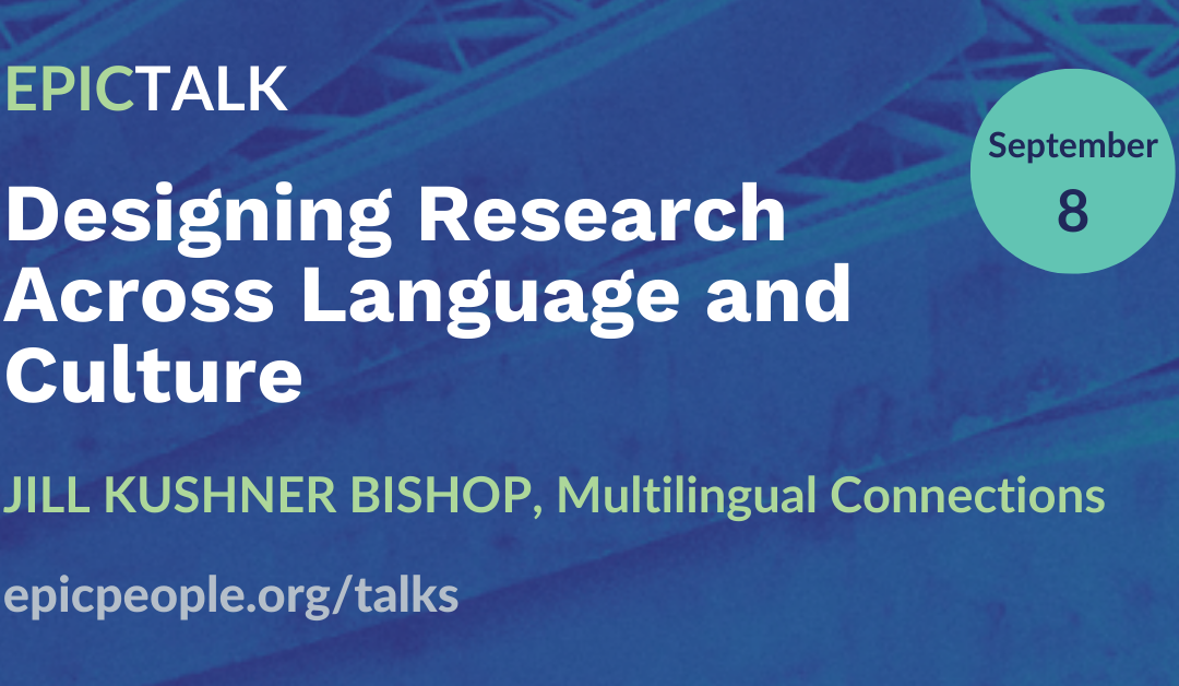 Designing Research across Language and Culture